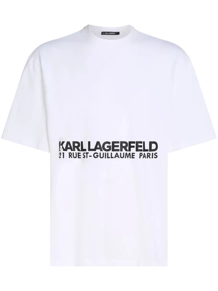 Мужская футболка Karl Lagerfeld Rue St-Guillaume, белая