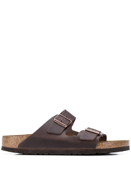 Сандалии Birkenstock Arizona с пряжками, коричневые