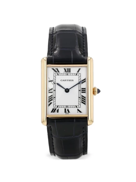 Часы Cartier Tank Louis Cartier 34 мм, белые