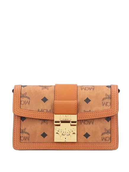 Женский клатч MCM Tracy с монограммой, коричневый