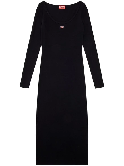 Платье макси в рубчик Diesel D-Ballet-D black