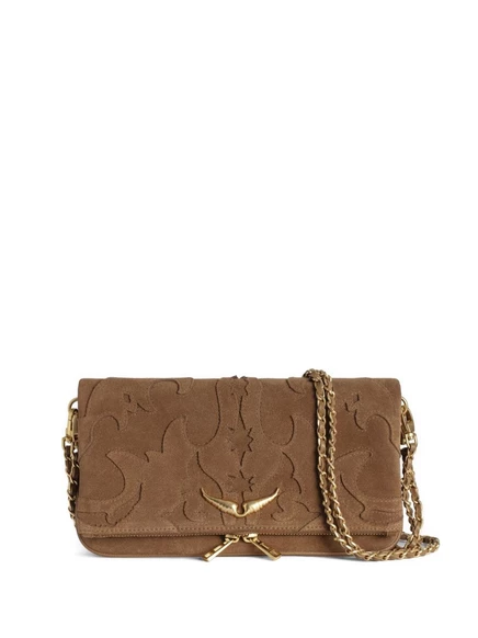 Женский клатч Zadig & Voltaire Rock, коньячный