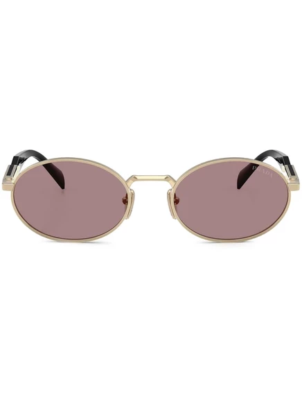 Солнцезащитные очки в круглой оправе Prada Eyewear gold