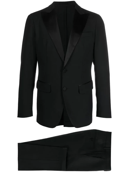 Мужской костюм DSquared2, шерсть, чёрный