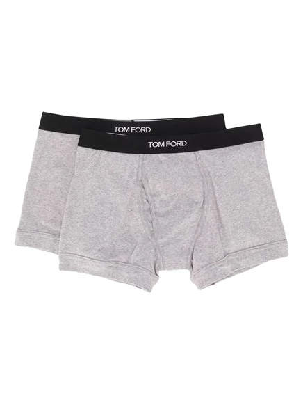 Мужские трусы-боксеры Tom Ford, 2 шт, серо-черные