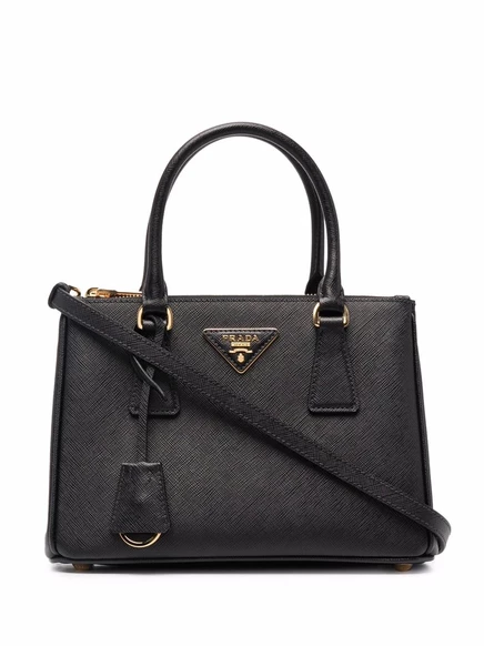 Маленькая сумка-тоут Prada Galleria black