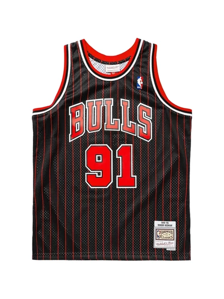 Мужская майка Mitchell & Ness Bulls Rodman, черная