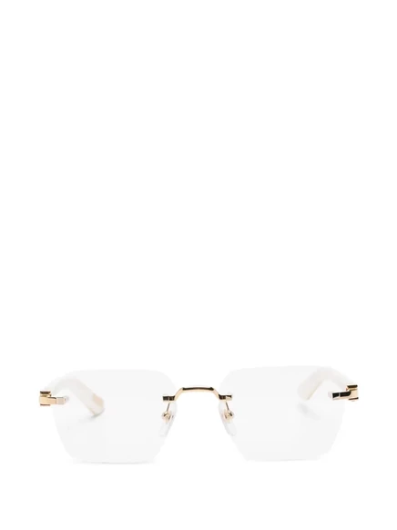 Унисекс очки Cartier Eyewear без оправы, белые