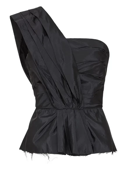 Асимметричная блузка на одно плечо Maison Margiela black