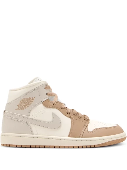 Женские высокие кроссовки Nike Air Jordan 1, коричневые
