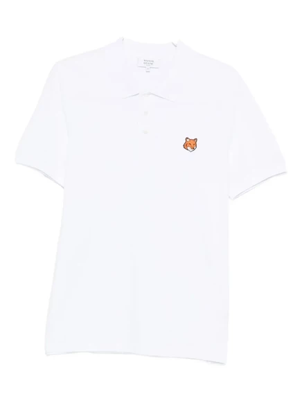 Мужское поло Maison Kitsuné P100, белое