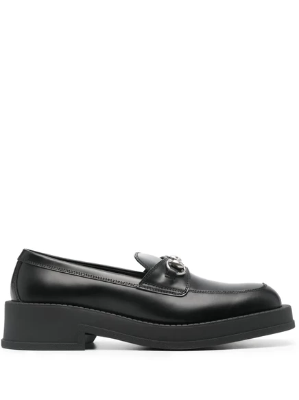 Мокасины Gucci Horsebit с квадратным носком black