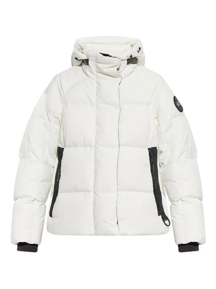 Женский пуховик Canada Goose с капюшоном, белый