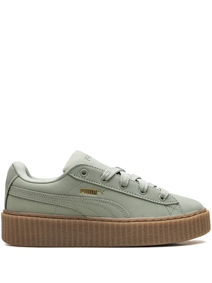Кроссовки из массивного нубука PUMA x Fenty Creeper green