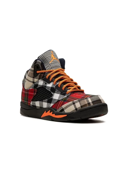 Кроссовки для мальчиков Air Jordan 5 Retro «Plaid», черные
