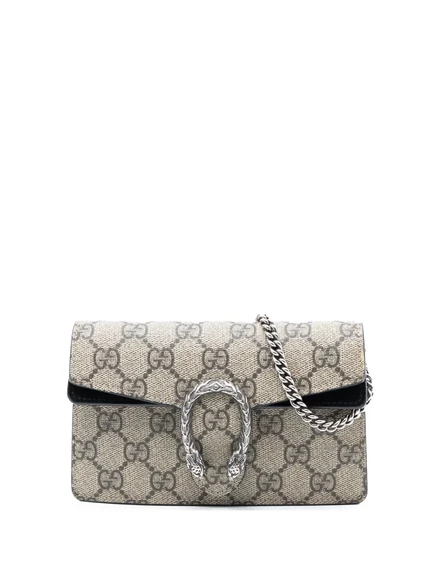 Сумка через плечо Mini GG Supreme Dionysus, бывшая в употреблении у Gucci 2016-2025, коричневая
