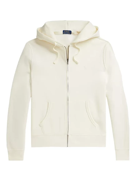 Мужское худи Polo Ralph Lauren на молнии, молочного цвета