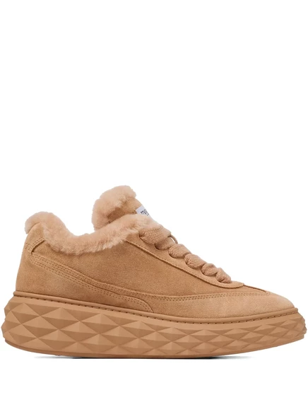 Макси-кроссовки Jimmy Choo с бриллиантами brown