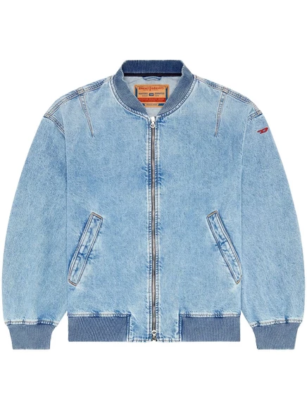 Джинсовая куртка-бомбер Diesel D-Vinz blue