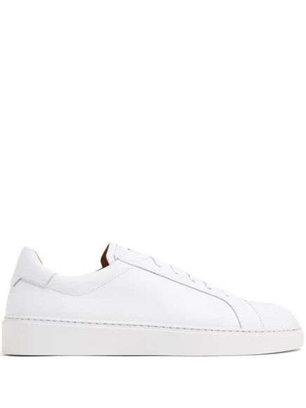 Кожаные кроссовки Magnanni с низким берцем white