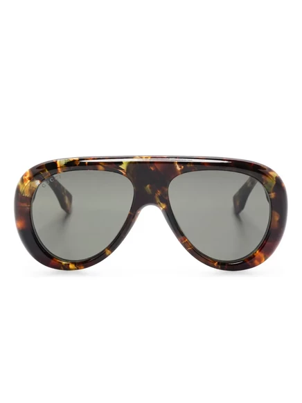 Солнцезащитные очки в пилотной оправе Gucci Eyewear brown