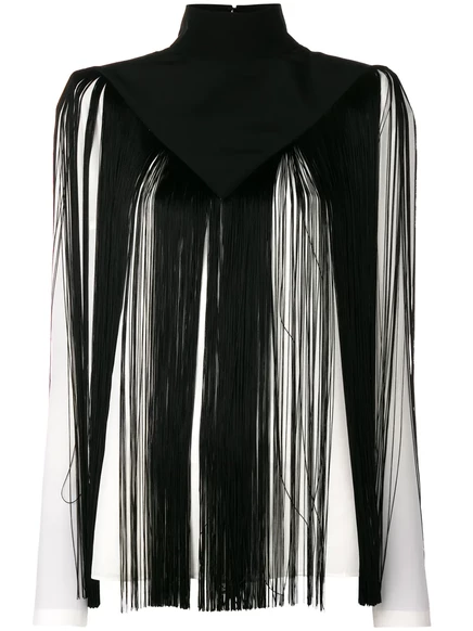 Топ с бахромой от Givenchy white