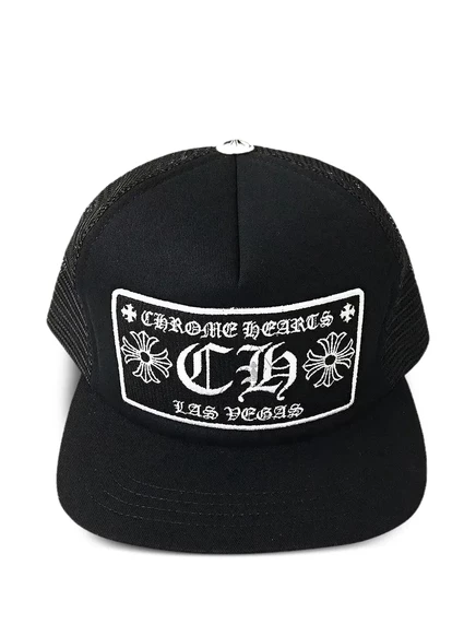 Мужская кепка Chrome Hearts тракер, черная