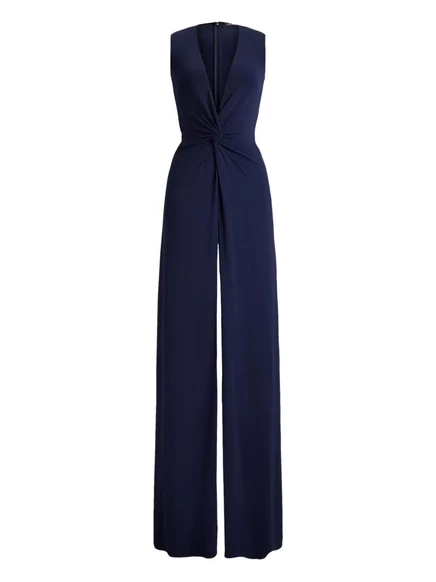 Женское вечернее платье Ralph Lauren Collection макси плиссе, темно-синее