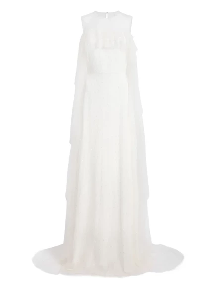 Женское платье Jenny Packham Trevi с рюшами, слоновая кость