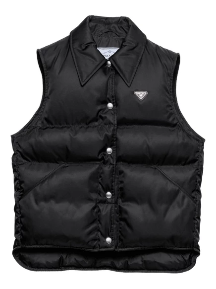 Жилет с подкладкой от Prada на кнопках black