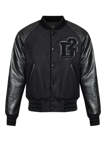 Куртка-бомбер с нашивкой с логотипом DSQUARED2 black