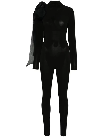 Женский комбинезон Atu Body Couture с драпировкой, черный