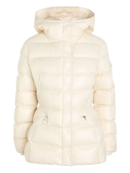 Женский пуховик Moncler Barante, кремово-белый