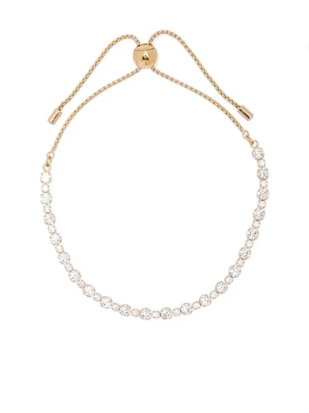 Женский браслет swarovski matrix с кристаллами, золотой