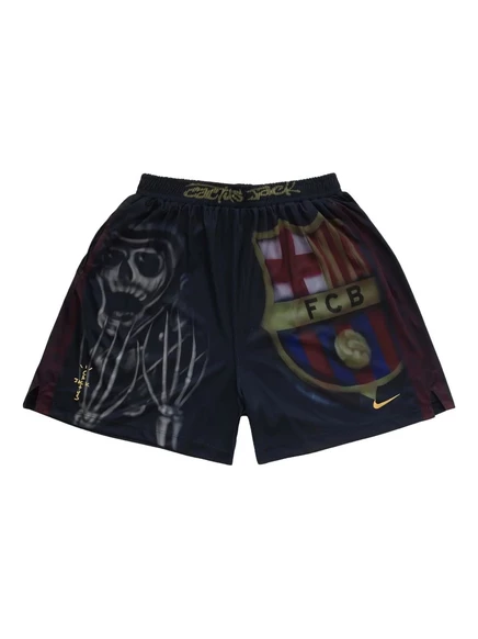 Мужские шорты Travis Scott x Nike Barcelona, черные