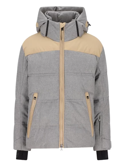 Мужская лыжная куртка Bogner Wali-D с капюшоном, серая