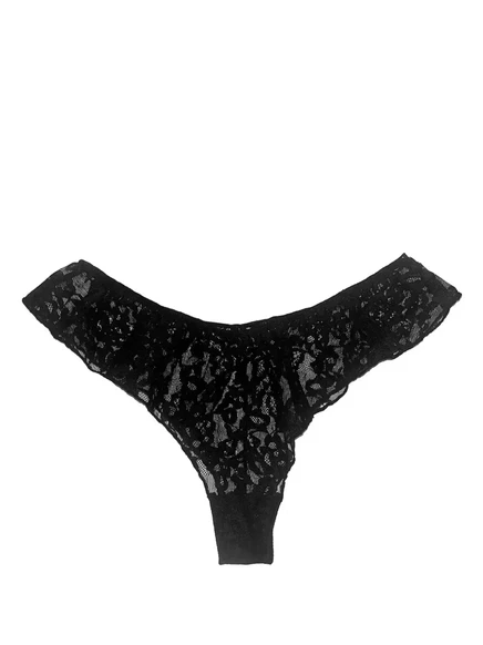 Женские трусы Fleur du Mal Venus Flutter кружевные, черные