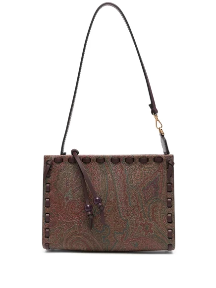 Женский клатч Etro жаккард пейсли, коричневый