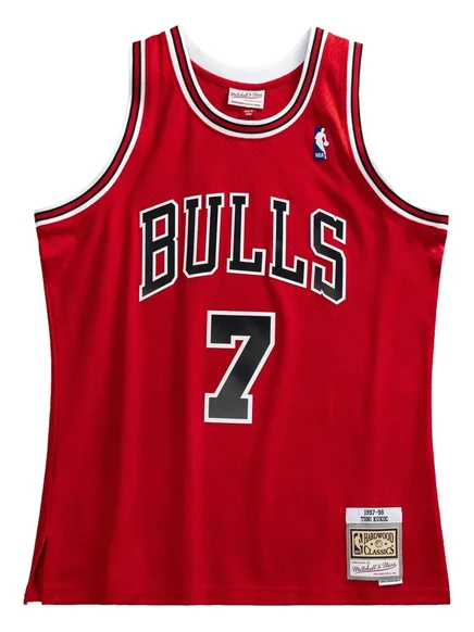 Мужская майка Mitchell & Ness Bulls 97 Toni Kukoc, красная