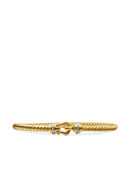 Женский браслет David Yurman Buckle Cablespira, золотой