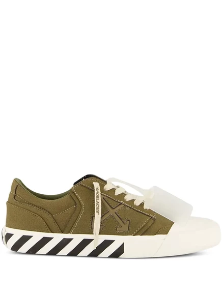 Мужские кеды Off-White Vulcanised с нашивкой, зеленые