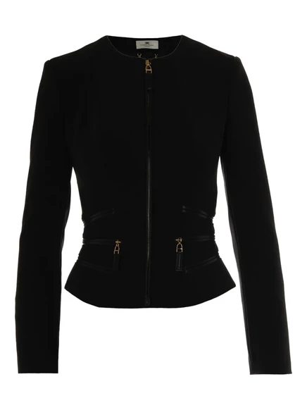 Куртка на молнии Elisabetta Franchi black