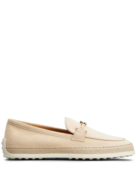 Женские лоферы Tod's Gomma из кожи, бежевые