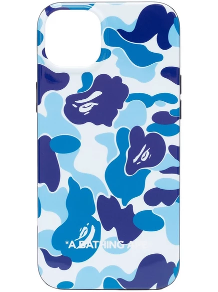 Мужской чехол A Bathing Ape для iPhone 14 Plus, голубой