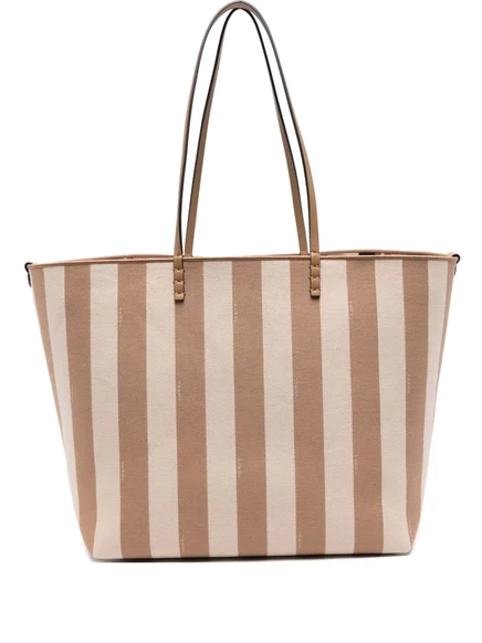 Большая сумка-тоут в полоску от FENDI neutrals