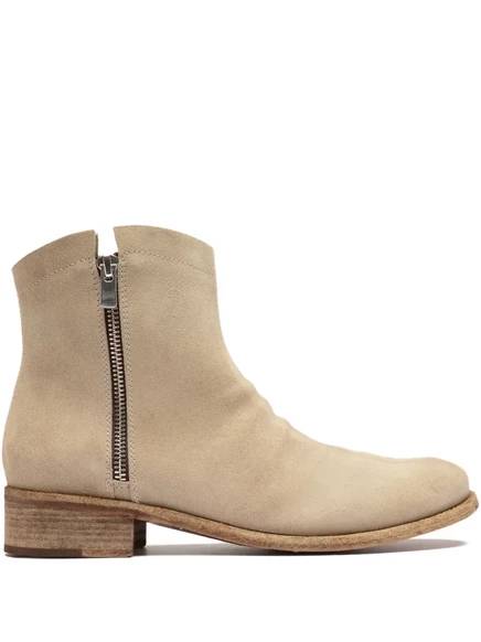 Замшевые ботильоны Officine Creative Oliver Sigaro на молнии neutrals