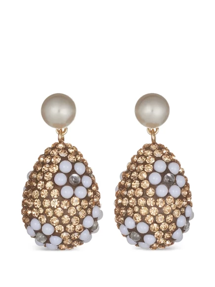 Серьги Tory Burch Curiosity с жемчугом, золотистые