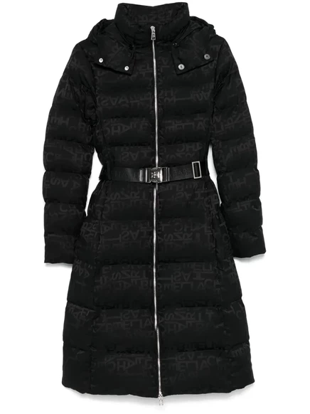 Пальто с монограммой Elisabetta Franchi black
