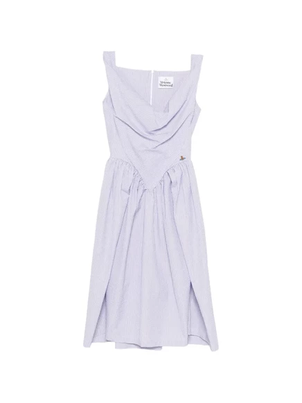 Женское мини-платье Vivienne Westwood Sunday в полоску, бело-синее