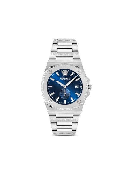 Мужские часы Versace V-Dome 40 мм, синий циферблат
